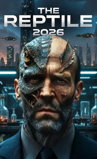 Illustrativ science fiction-affisch
